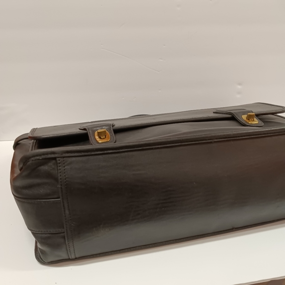 Coach Men's Smooth Black Genuine Leather Briefcase - Picture 10 of 16